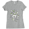 octobunny attax Ladies Fitted T-Shirt