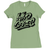 who cares Ladies Fitted T-Shirt