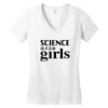 Science is for Girls Women's V-Neck T-Shirt