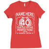 40th birthday Ladies Fitted T-Shirt
