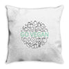 go vegan 3 Throw Pillow
