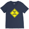baby on board bumper sticker decal safety cute funny V-Neck Tee