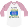 network engineer just like a re   men's 3/4 Sleeve Shirt
