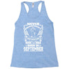 Never Underestimate Dog Rescuer Who Was Born September Racerback Tank