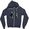 banksy kids play t.v. ball Zipper Hoodie