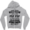 Super Cool Pop Pop Of A Freaking Awesome Grandson Zipper Hoodie