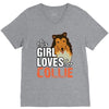 This Girl Loves Her Collie V-Neck Tee