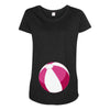 Pink Beachball Baby Girl Maternity Scoop Neck T-shirt