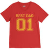 1 best dad V-Neck Tee