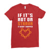 if it's not on strava it didn't happen Ladies Fitted T-Shirt