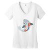 fish color Women's V-Neck T-Shirt