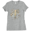 torn rib cage Ladies Fitted T-Shirt