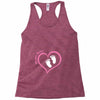 Custom baby girl name maternity design Racerback Tank