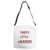 dad's litle hunter Adjustable Strap Totes