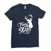 trophy wife deer Ladies Fitted T-Shirt