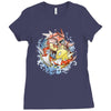 shining splash koi Ladies Fitted T-Shirt