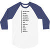 Beard Growth Scale 3/4 Sleeve Shirt