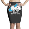 sad unicorn Pencil Skirts