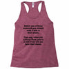 criticize Racerback Tank