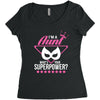 Super Aunt - What's Your Superpower? Women's Triblend Scoop T-shirt