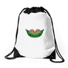 Two Peas In a Pod Twin Chocolate Babies Drawstring Bags