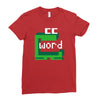 word muncher Ladies Fitted T-Shirt