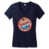 bacon beach Women's V-Neck T-Shirt