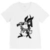 black rabbit V-Neck Tee