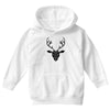 poly deer black Youth Hoodie