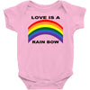 love is a rainbow Baby Onesie