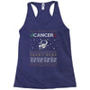 cancer christmas ugly sweater Racerback Tank