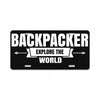 Backpacker Explore The World License Plate