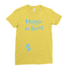 Muggle On Board Blue Ladies Fitted T-Shirt