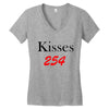 kisses Women's V-Neck T-Shirt