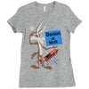 looney tunes genius at work Ladies Fitted T-Shirt