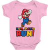 run, mario run Baby Onesie
