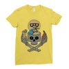summer skull Ladies Fitted T-Shirt