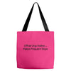 funny t shirt official dog walker. Tote Bags