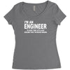 i'm an engineer i'm never wrong Women's Triblend Scoop T-shirt