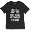 the tree isn't the only thing getting lit this year V-Neck Tee