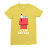 Sleep Big Fan Ladies Fitted T-Shirt