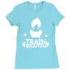 train insaiyan (2) Ladies Fitted T-Shirt
