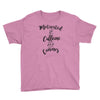motivated by caffeine and canines Youth Tee