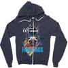 who loves frenchies Zipper Hoodie