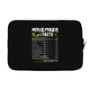 November Girl Facts Scorpio Laptop sleeve