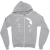batman vs superman silhouette Zipper Hoodie