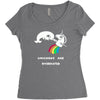 unicorns are overrated Women's Triblend Scoop T-shirt