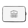 world's most amazing husband greeting Laptop sleeve