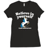 believe in yourself (and unicorns) Ladies Fitted T-Shirt