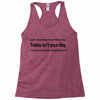 i can only please 1 person a day Racerback Tank